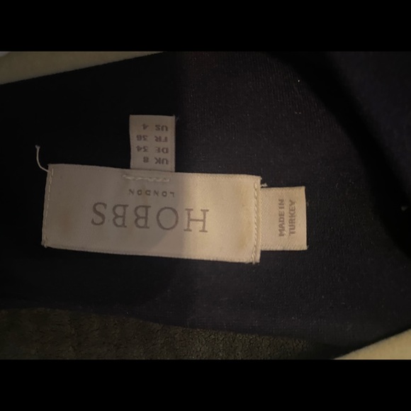 Hobbs London navy work dress - size 4 - Picture 2 of 4